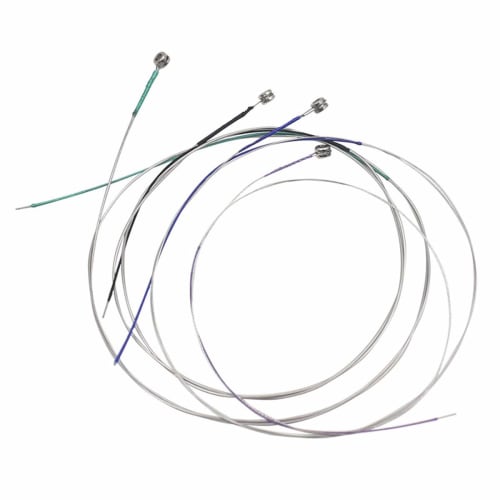 Violin Strings 3 Full Set E-A-D-G Stainless Steel Core Nickel Plated Ball End Nickel Chrome with 1 Piece Cleaning Cloth for Musical Instruments