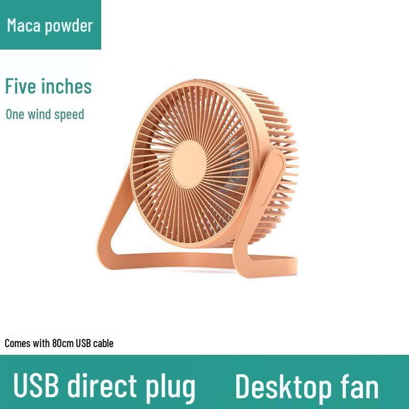 5-Inch USB Mini Electric Desk Fan, Silent Student Office Cooling