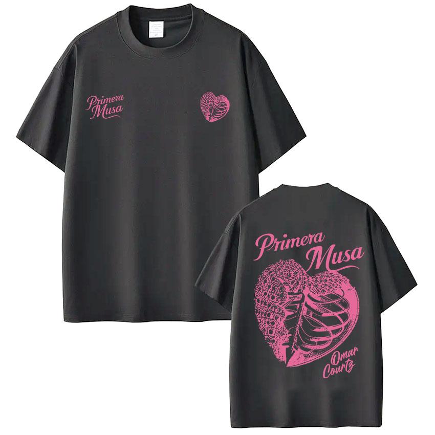 Omar Courtz Primera Musa Album Tour Merch T Shirt Unisexs Women Hip Hop Fashion Tshirt Casual Cotton Loose Short Sleeve Tshirts