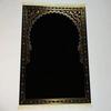 Tapis de Salat Islamique en Velours Simple Noir Or Bleu Motif Floral Mihrab Portable Antidérapant Tapis de Prière Cadeau de l'Aïd