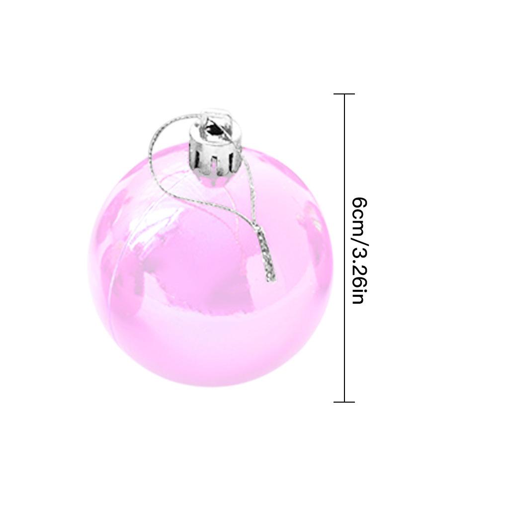 6pcs Christmas Tree Ball Home Office Mall Christmas Tree Ornament Hanging Baubles Decoration
