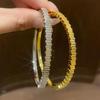 18K Gold Plated Zircon Bow Double Layer Bracelet - Korean Style Versatile Bangle with High-End Niche Design