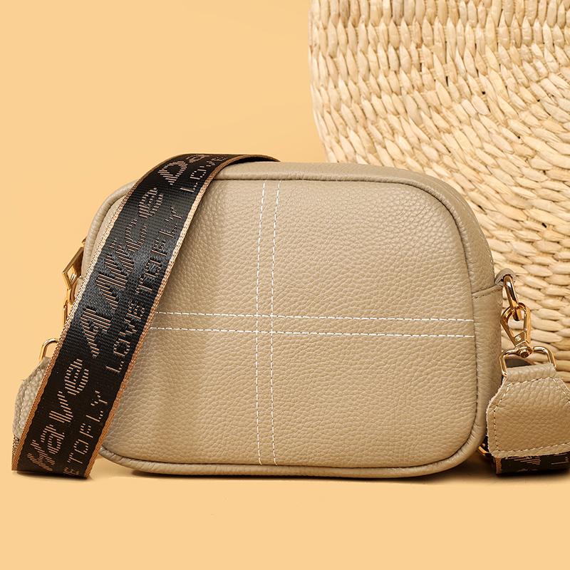 Noua geantă Messenger din piele naturală, geantă de umăr pentru femei, geantă de lux din piele de înaltă calitate.