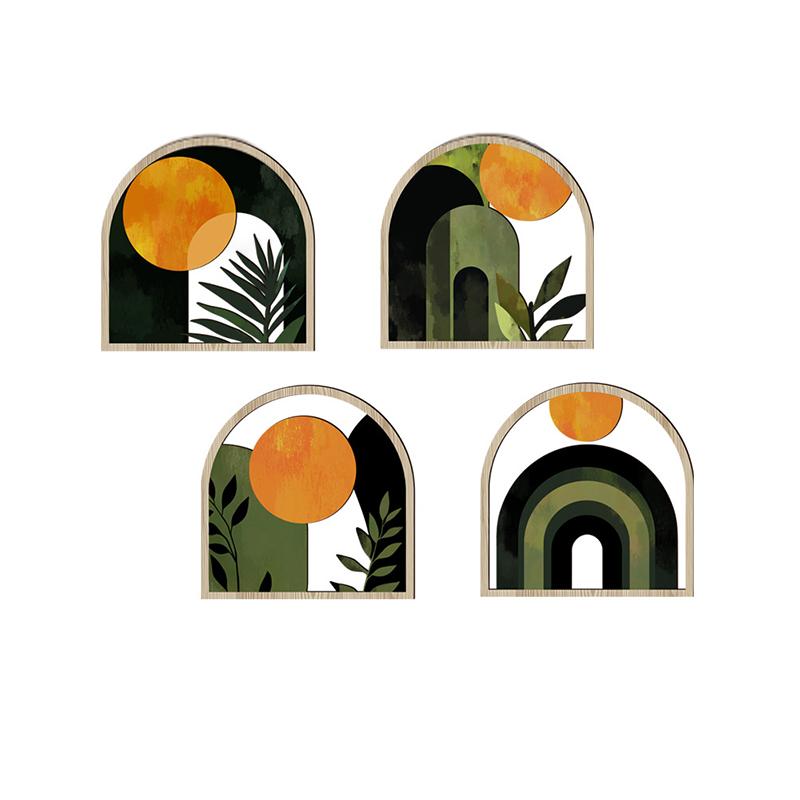 4PC/Set Wall Hanging Sculpture Vintage Hollow Wall Hanging Decoration Courtyard Multiple Options Available