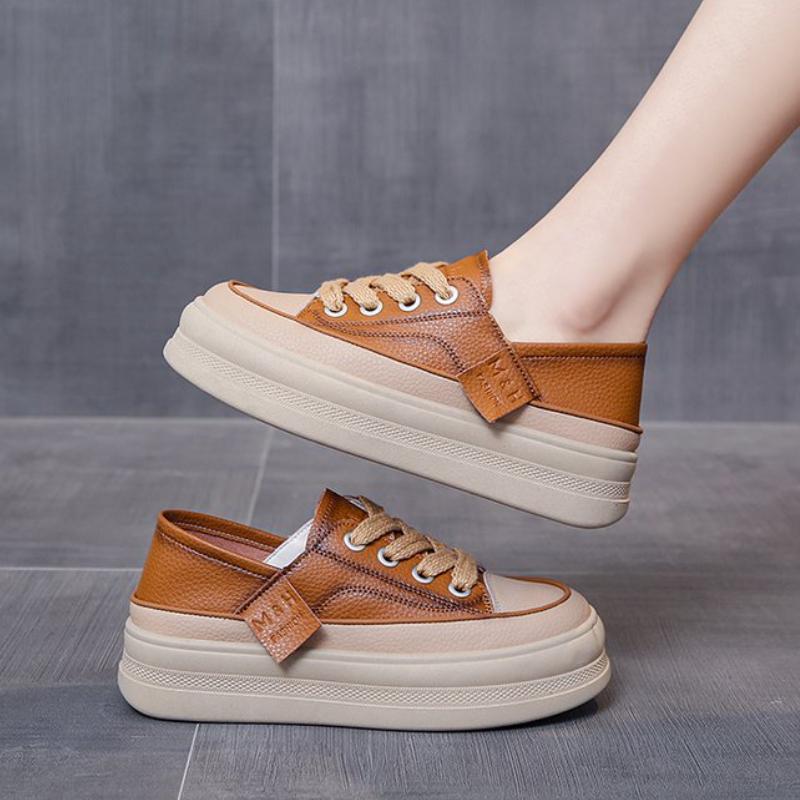 Fashion 2025 New Women Sneakers Platform Walking Shoes Women Fashion Lace Up Running Shoes High Quality Comfortable Women Running Shoes