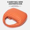 2025 Trendy Woven Hobo Bag for Women Style Half Moon Shoulder Bag Small Crescent Crossbody Purse