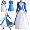 Stay Anime Fate Night Fatezero Saber Blue Knight Dresses Cosplay Suit Costumes