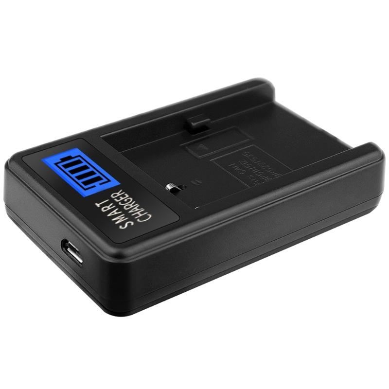 Portable LCD Screen Display Camera Battery Chargers for BP511 5D 50D 40D 20D Cameras Convenient Charging Power Supply