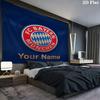 FC Bayern Munchen Custom Name Wall Tapestry Aesthetic Wall Hanging Printed Fabric Blanket Decorative Tapestries for Bedroom Living Room Home Decor