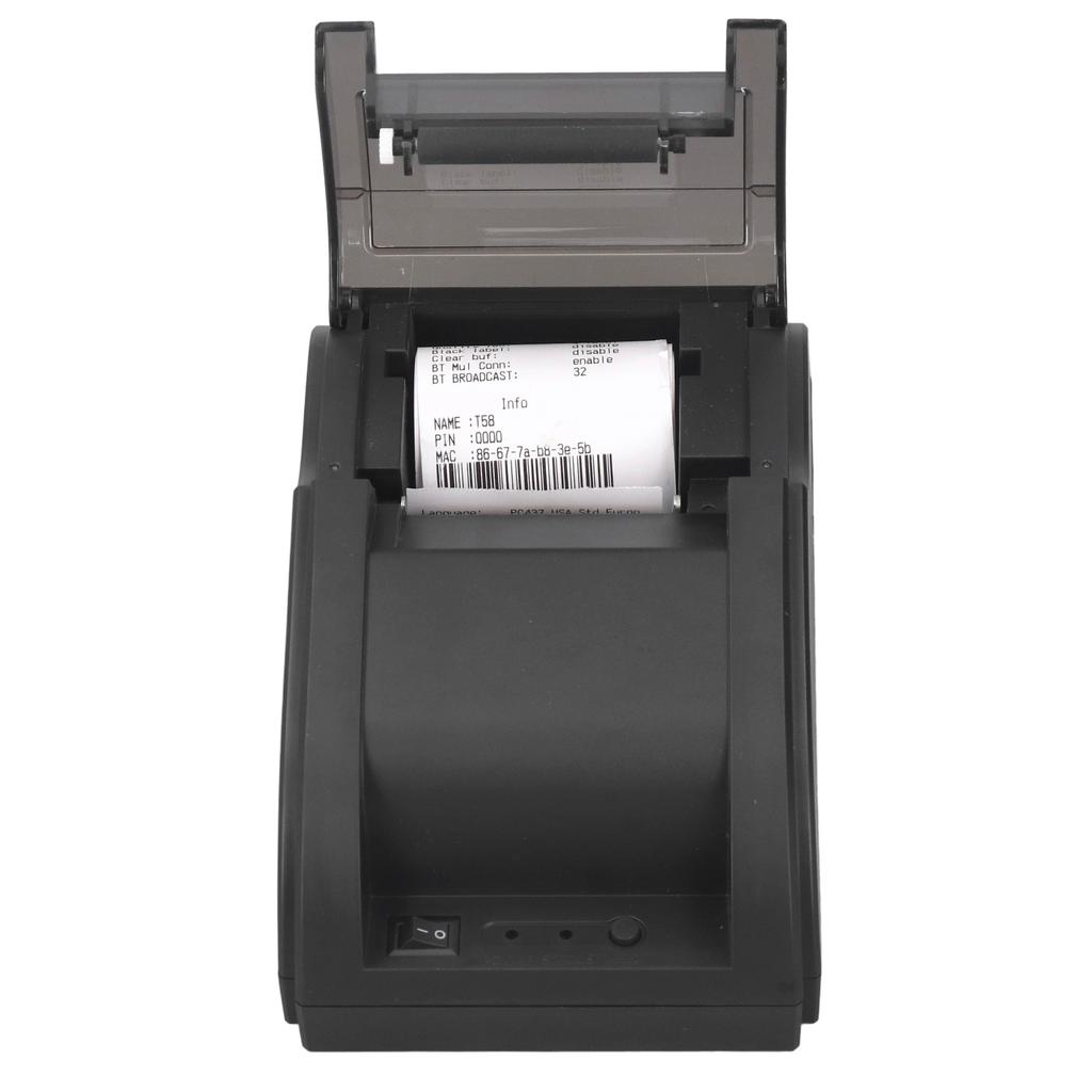 Thermal Printer 203dpi High Speed Desktop Receipt Label Printing Machine USB BT Connection Voice