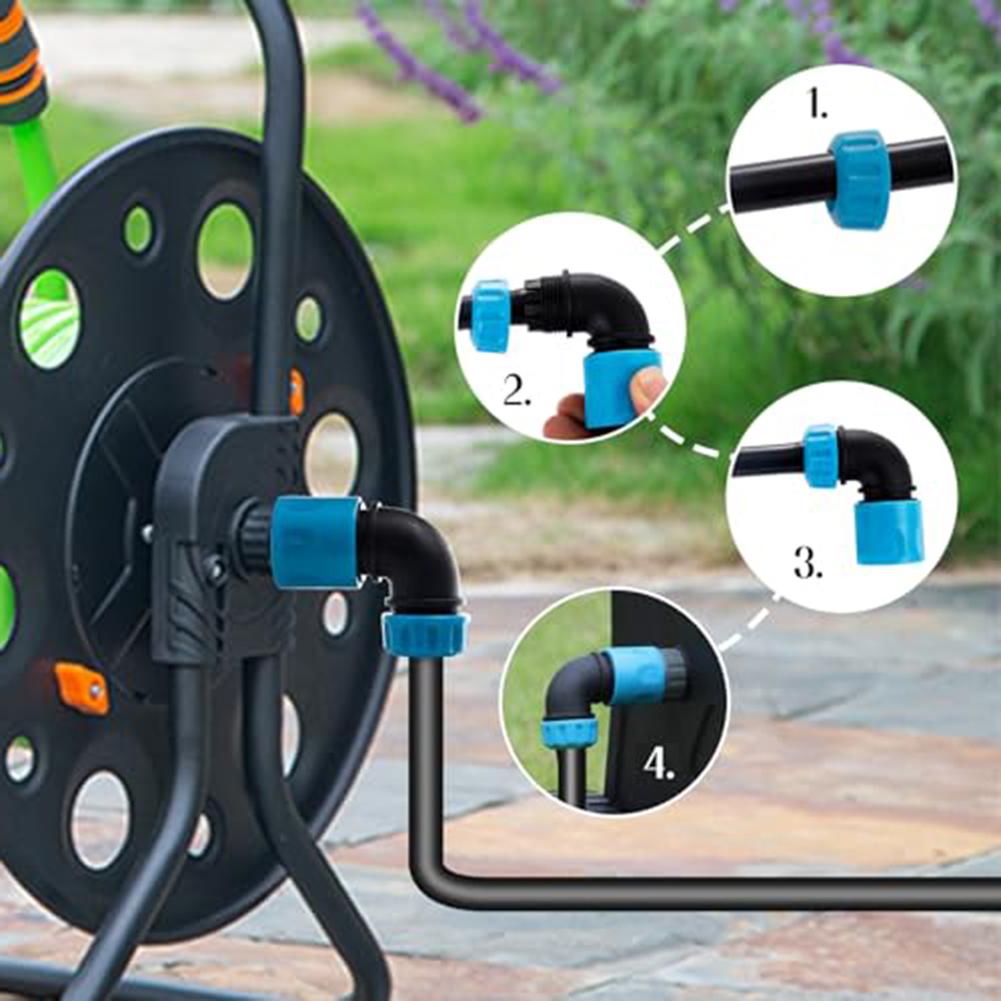 2Pcs Garden Hose Joint Elbow Quick Connectors Sprinklers For Garden Irrigation Car Wash 1/2 Hose Household Garden Watering