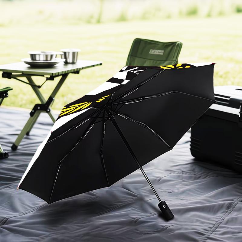 Udinese Calcio Crest Umbrella 8-Frame for Travel, Camping, Casual Lightweight Portable Umbrella, Essential for Every Family Holidays Gift