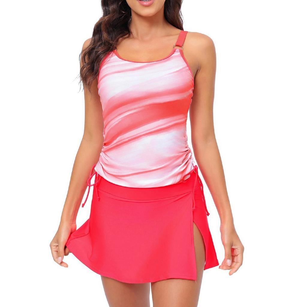 Bikini-Badeanzug für Damen, Bikini-Set, zweiteiliger Strand-Badeanzug mit seitlicher Bindung