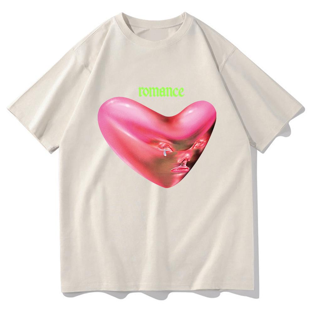 Retro Fontaines D.C. Romance T Shirt New Fashion Men/Wmen Aesthetic Funny T-Shirt Unisex High Quality Hip Hop Cotton Tees Shirts