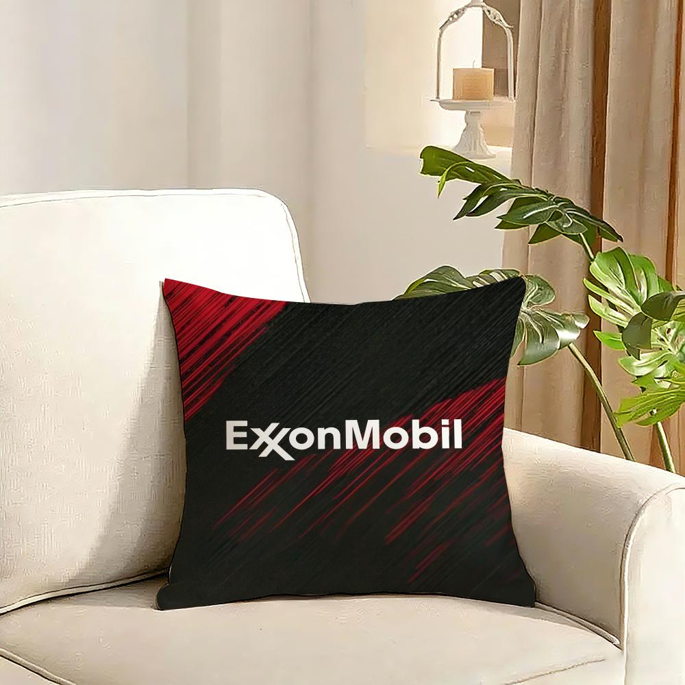 ExxonMobil Cushion Cover Reversible Plush Pillow Cover Soft Fluffy Home Decor for Sofa Bedroom