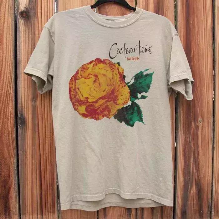 Cocteau Twins Band Twinlights Sand Color T Shirt Full Size S-5XL Unisex T-Shirt S