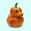 Vegetable Duck Statue Whimsical Lettuce Duck Ornament Garden Decor Foliage Texture