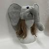 Plush Elephant Hat Unisex Headgear for Halloween Cosplay Event Props Novelty Costume Hat Headwear 3D Hat for Party