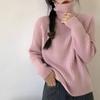 Lazy Soft Loose High Neck Pullover Sweater Women's Autumn and Winter Knitted Bottoming Shirt