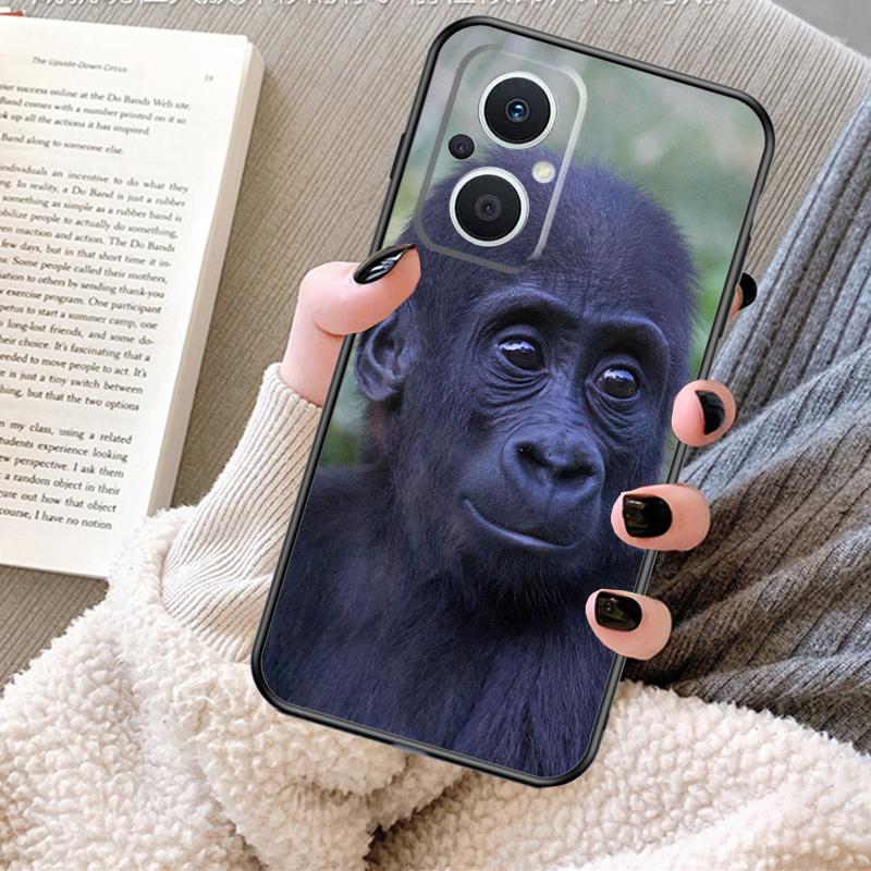 Monkey Gorilla Ape Baby Case For OPPO Reno 12 F 13 13F 11F 8T 7 8 10 Pro OPPO Find X8 Pro X6 X3 X5 Lite Cover Fundas