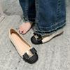 Soft-soled Shallow-mouth Single Shoes Female Autumn New Fairy Style Versatile Flat-bottomed Boat Shoes One Pedal