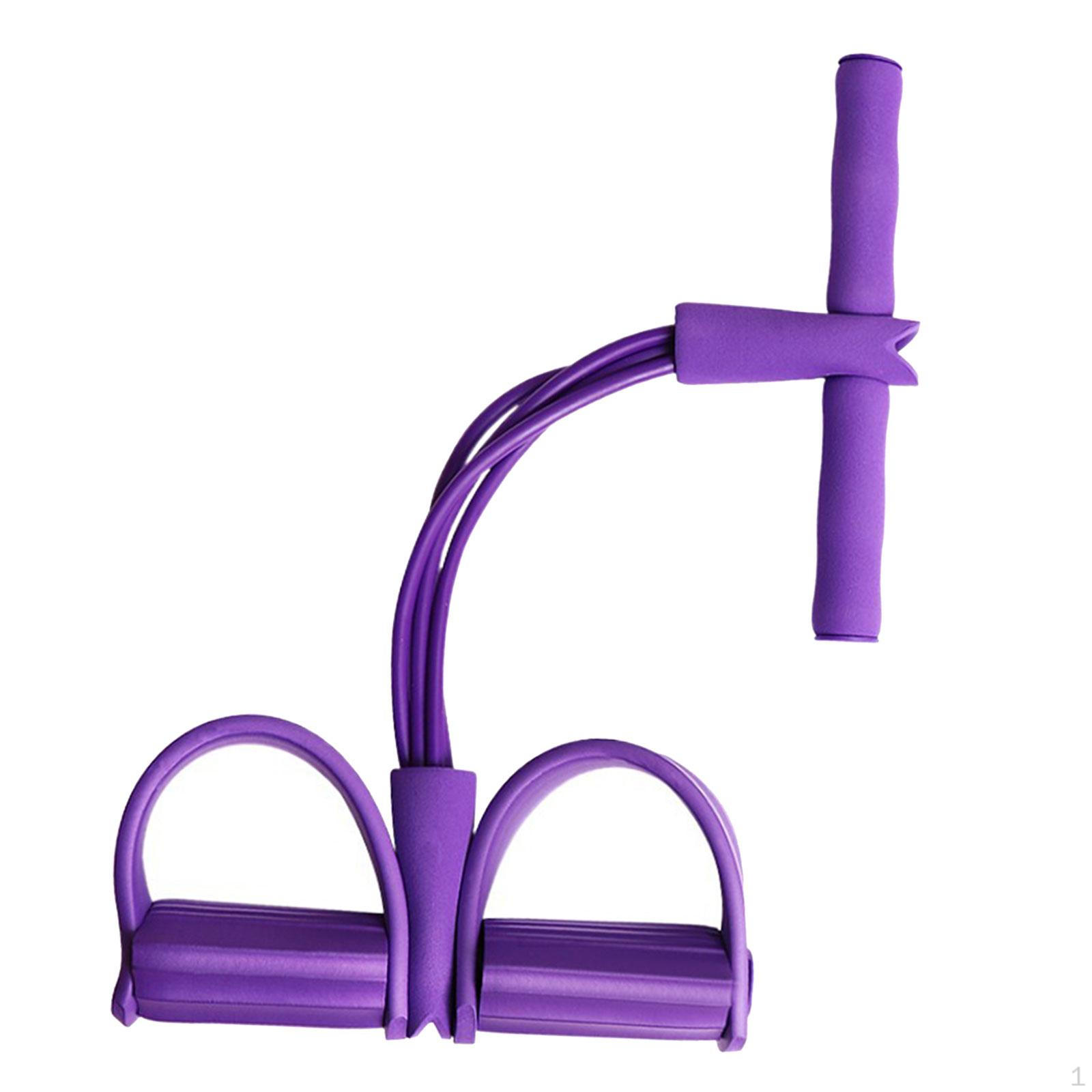 Adjustable Pedal Resistance Band for Full Body Workout фиолетовый