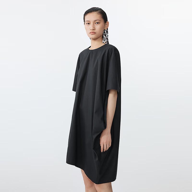 JNBY 2025 Summer Short Sleeve Mini Dress