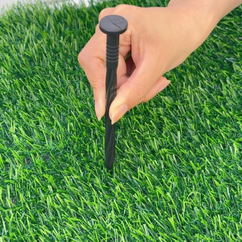 10/50pcs Plastic Lawn Stakes Garden Netting Ground Stake Paver Edging Weed Barriers Grass Stone Partition Nails Plant Support