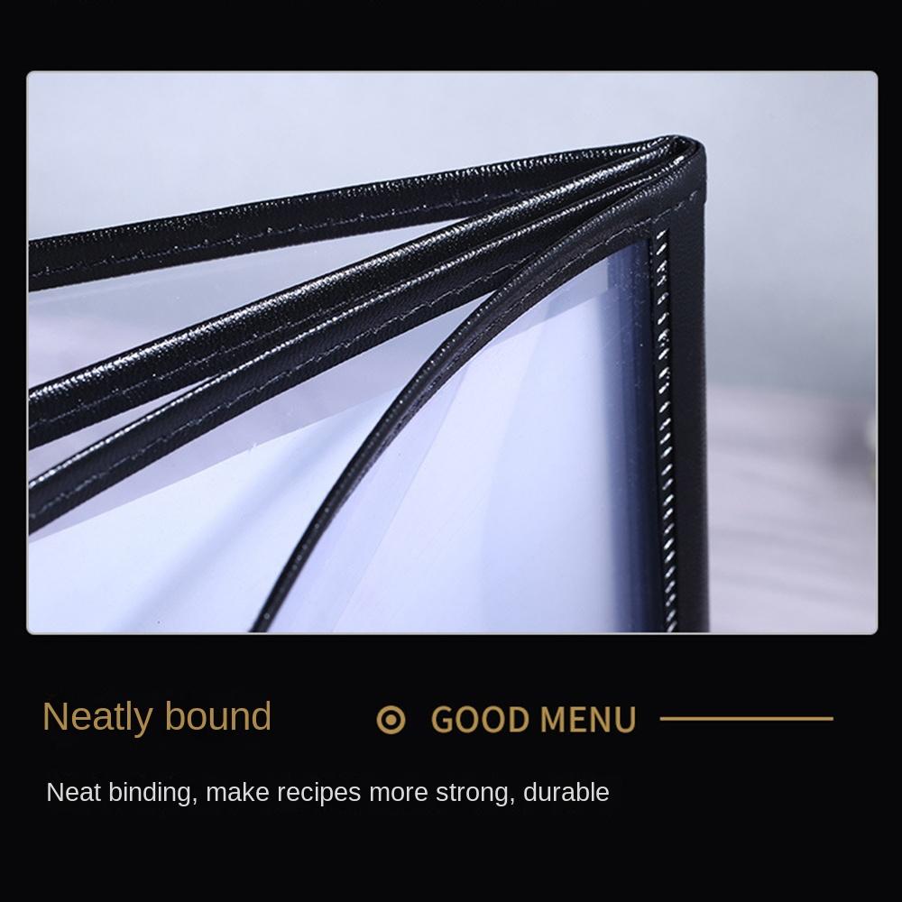 A4 A4 Menu Paper Holder Metal Corners Menus Price Display Book Stylish Shell Document Folder Hotel