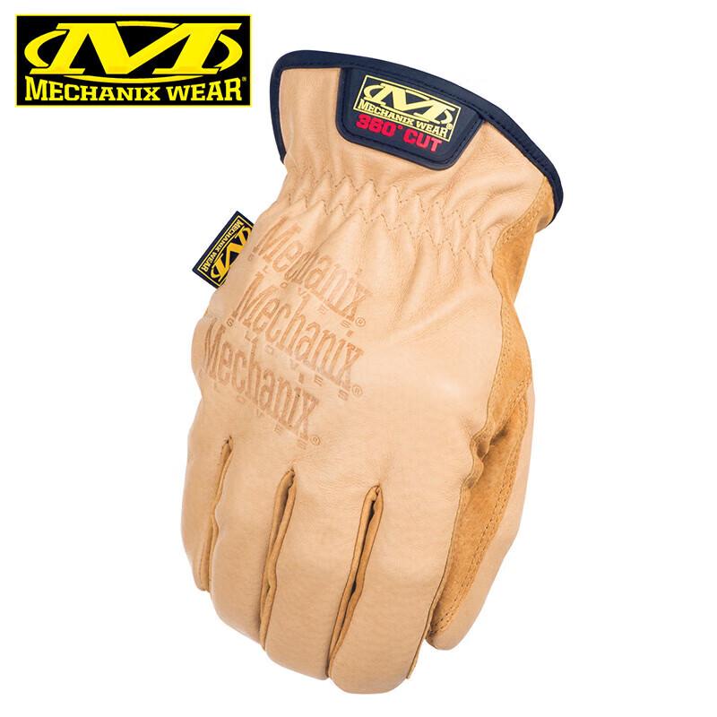 Mechanix Wear 360° Leather F9 Cut-Resistant Gloves LD-C75 Brown/Yellow