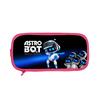 Astro Bot Themed Space Robot Double Layer Pen Pouch For Students And Young Creatives