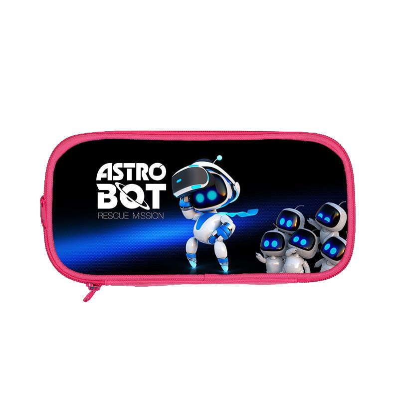 Astro Bot Themed Space Robot Double Layer Pen Pouch For Students And Young Creatives