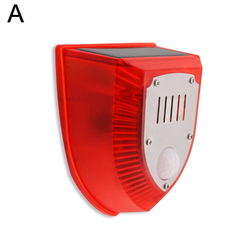 Solar Alarm Light IP65 Waterproof Motion Sensor Alarm Lamp Outdoor Garden Dog Barking Animal Driver Security Lamp For Farm Yard