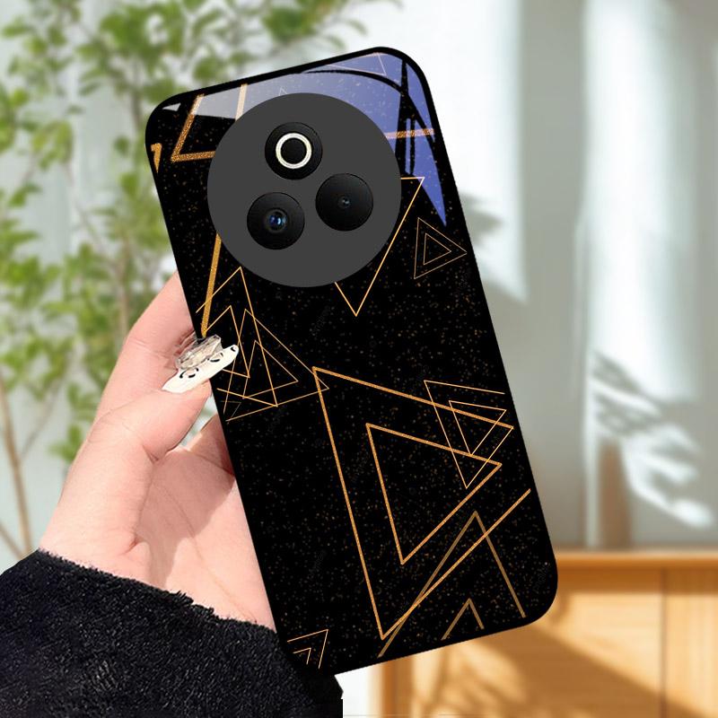 Tempered Glass Phone Case For OPPO Realme P3 Pro 5G Funda Shockproof Hard PC Shell Back Cover For Realme P3Pro RMX5032 Coque