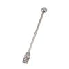 Honey Stick 15.5cm 304 Stainless Steel Fluted Design Easy Cleaning Honey Mixing Stick Coffee Stirrer Stirring Sticks