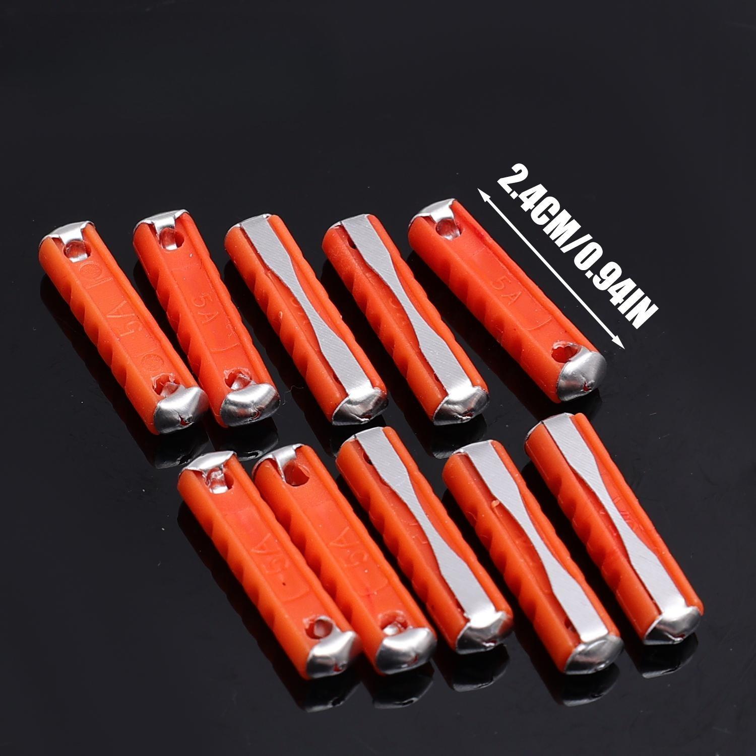

50Pcs/Set Classic Car Auto Fuses Ceramic Continental Torpedo Style Fuse Kit Set 5A 8A 16A 25A Fuses