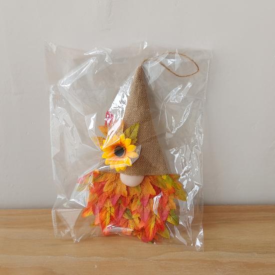 Herbst-Ernte-Zwerge-Anhänger, Ahorn-Sonnenblume, dekorativer Thanksgiving-Hängeanhänger, festliche Heimdekoration