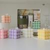 Modern Cube Scented Candle Shaped ChicHome Decor Birthday Gift for Girls