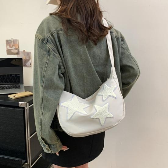 Sac Hobo Femme Motifs Étoiles Sac Bandoulière Mignon Sac Cabas Étoilé Sac à Main Épaule pour Filles Étudiant Voyage Rue Courses Quotidiennes