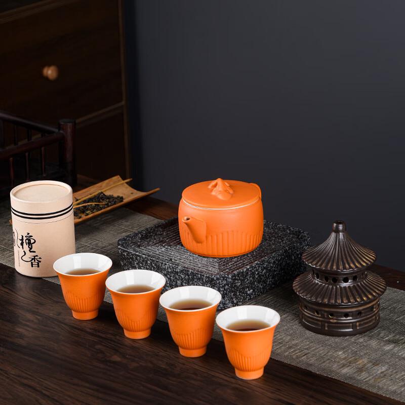 Ceramic Tea and Incense Gift Set
