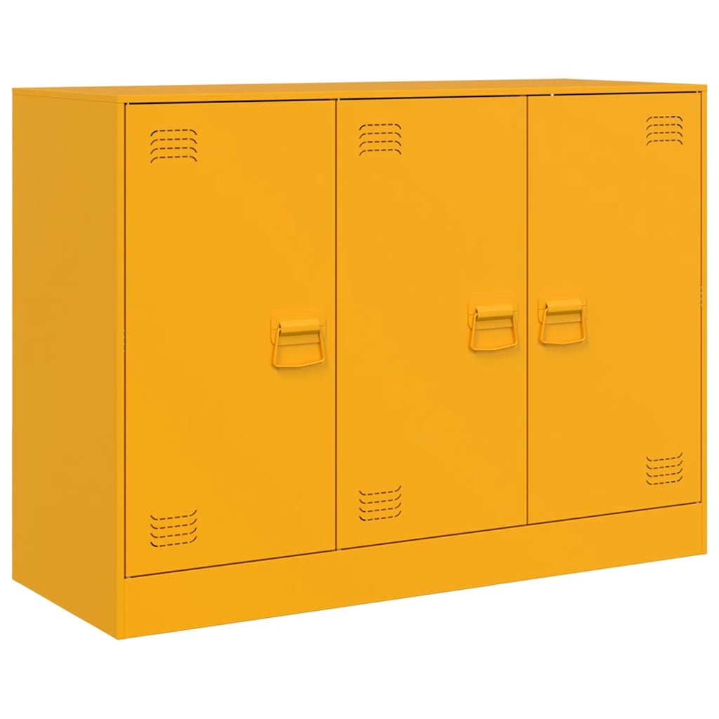 Vidaxl Szafka, Musztardowa, 99X39X73 Cm, Stal