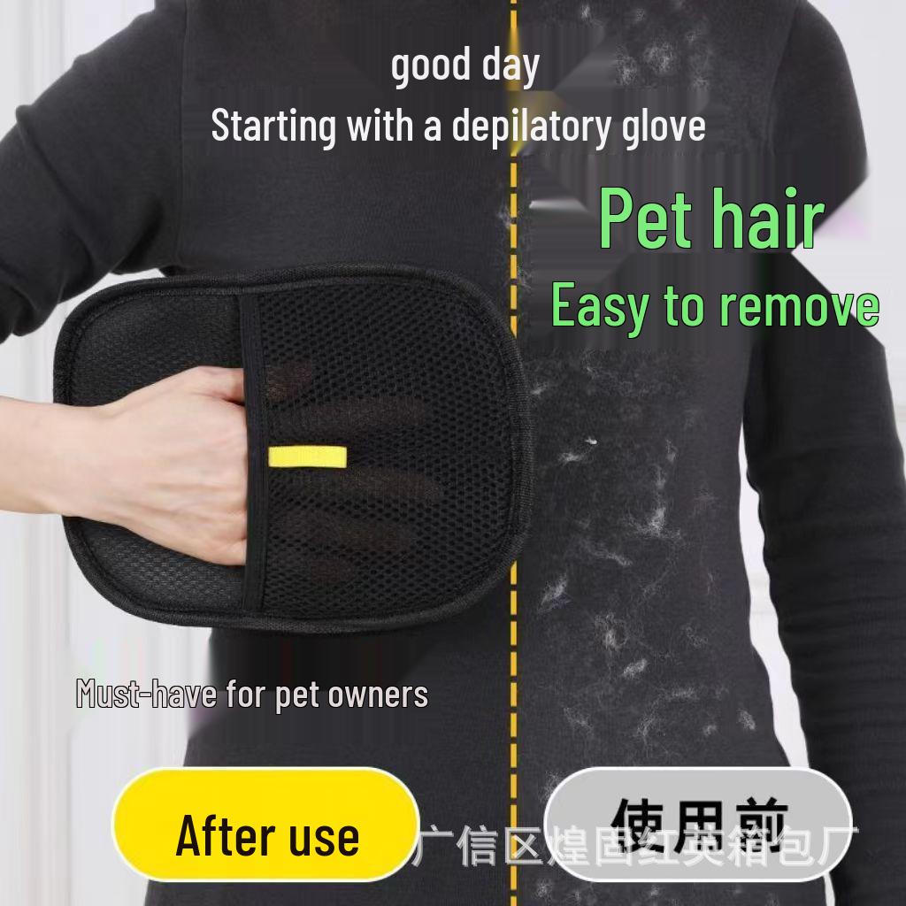 Haustierpflegehandschuh: Doppelseitiger Haar- und Fusselentferner mit statischer Adsorption für den täglichen Gebrauch