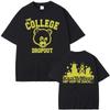 Best Famous Kanye West The College Dropout Tee Men Women Print Cotton T Shirt Short Sleeve Tshirt Summer Oversized T-shirts Tops