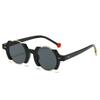  Ins Popular Fashion Round Women Punk Sunglasses UV400 Retro Rivets Men Trending Black Yellow Sun Glasses Gradient Shades