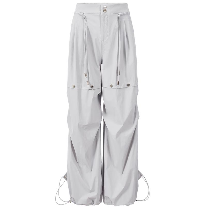 Women's American Style High-Waist Loose Cargo Pants