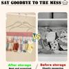 Portable Travel Clothes Hanger, Multi-Purpose Folding Clothes Clips, Hotel Socks & Underwear Clips, Travel Accessories Clothesline