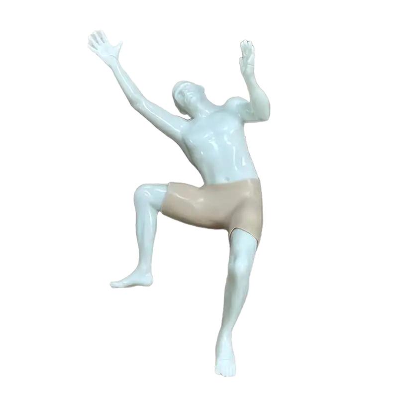 Lezecká figurka Nástěnná dekorace Model postavy Ozdoba Lezci Nástěnná socha Domácí kancelář Nástěnná dekorace Dárek pro lezecké nadšence