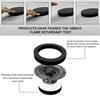 4 PCS NEW 4/5/6.5 Inch Car Speaker Ring Bass Door Trim Sound Insulation Cotton Audio Speaker Sound Self Adhesive Insulation RingGood product