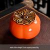 Ren Hong Lucky Persimmon Ceramic Tea & Candy Jar Set