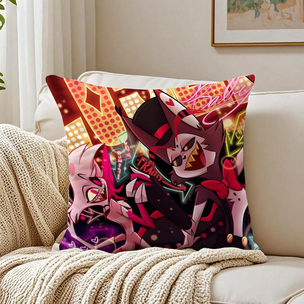 animation dark HHazbin HotelS Cushion Cover Pillowcase Antidustmite living Room Sofa Decor Cushion Room